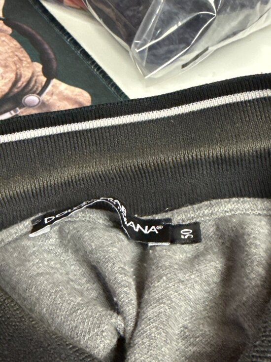 Dolce & Gabbana Polo Shirt Men's Grey Logo Short Sleeve Size EU 50 US Large - Picture 7 of 8